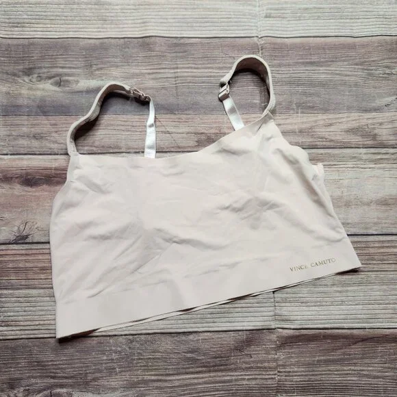 5/$15 Vince Camuto Cream Beige Lounge Bralette Bra - Picture 2 of 9